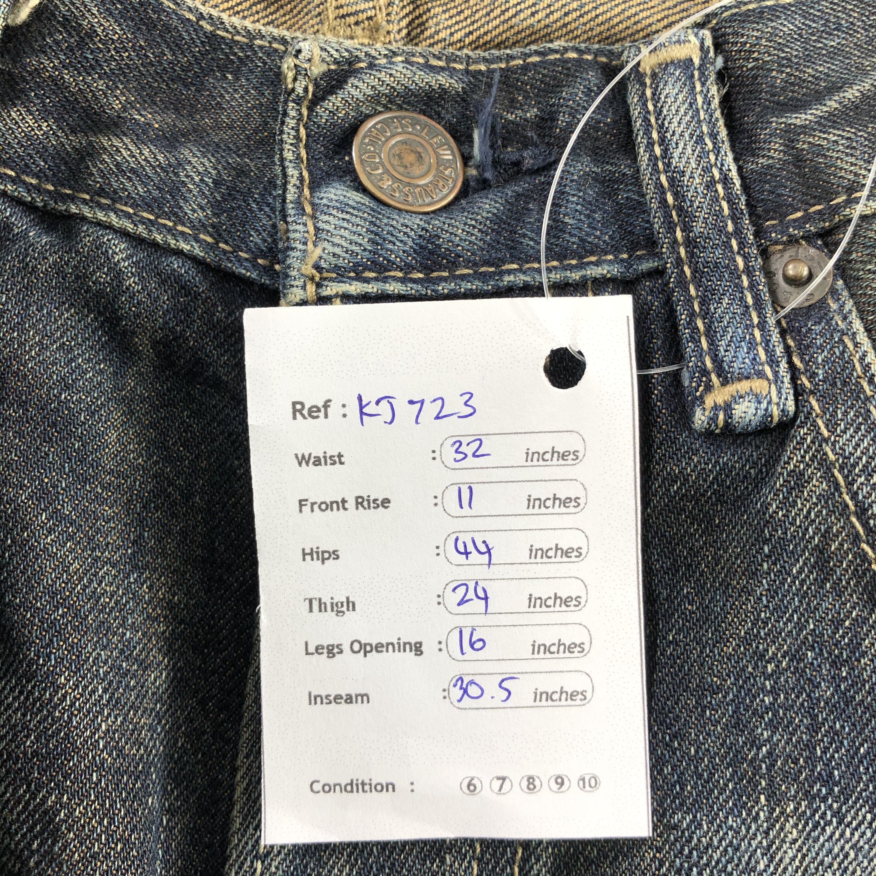 Levi's Vintage Levis 501 Jeans Rusty Blue Denim KJ723 Size US 31 - 16 Thumbnail