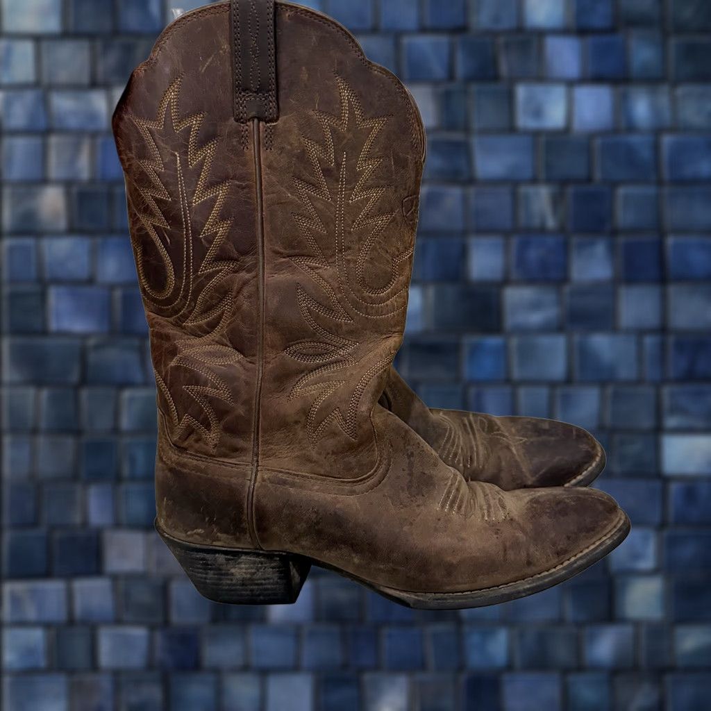 Ariat Ariat Heritage 10001021 Brown Leather Western Cowgirl Boots Womens 6.5B Size US 4 / IT 34 - 1 Thumbnail