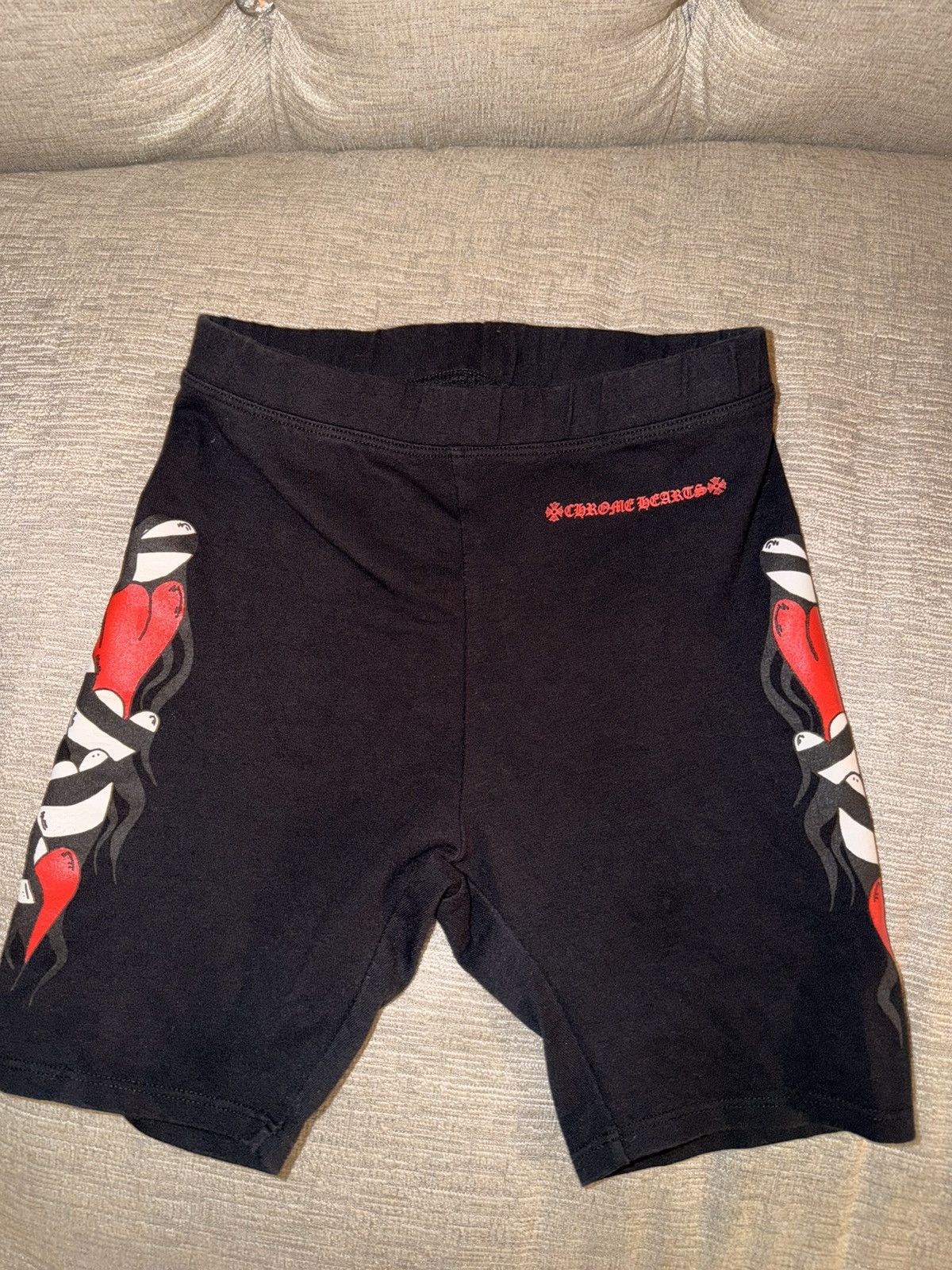 Chrome Hearts Chrome Hearts Matty Boy Sick Heart Biker 13 Shorts Size 25" / US 0 / IT 36 - 1 Thumbnail