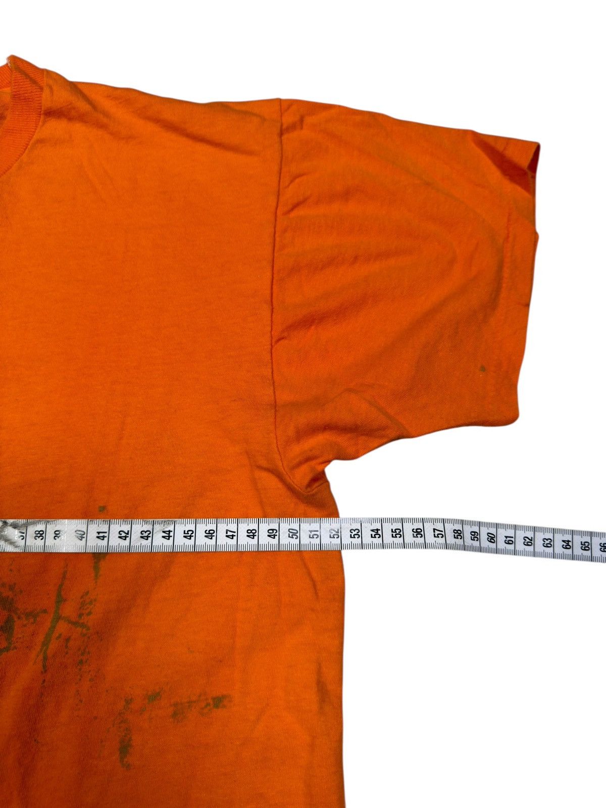 Vintage *RARE* VINTAGE 1980s 80s ORANGE RUSH WEED DRUG DISTRESSED Size US XL / EU 56 / 4 - 6 Thumbnail