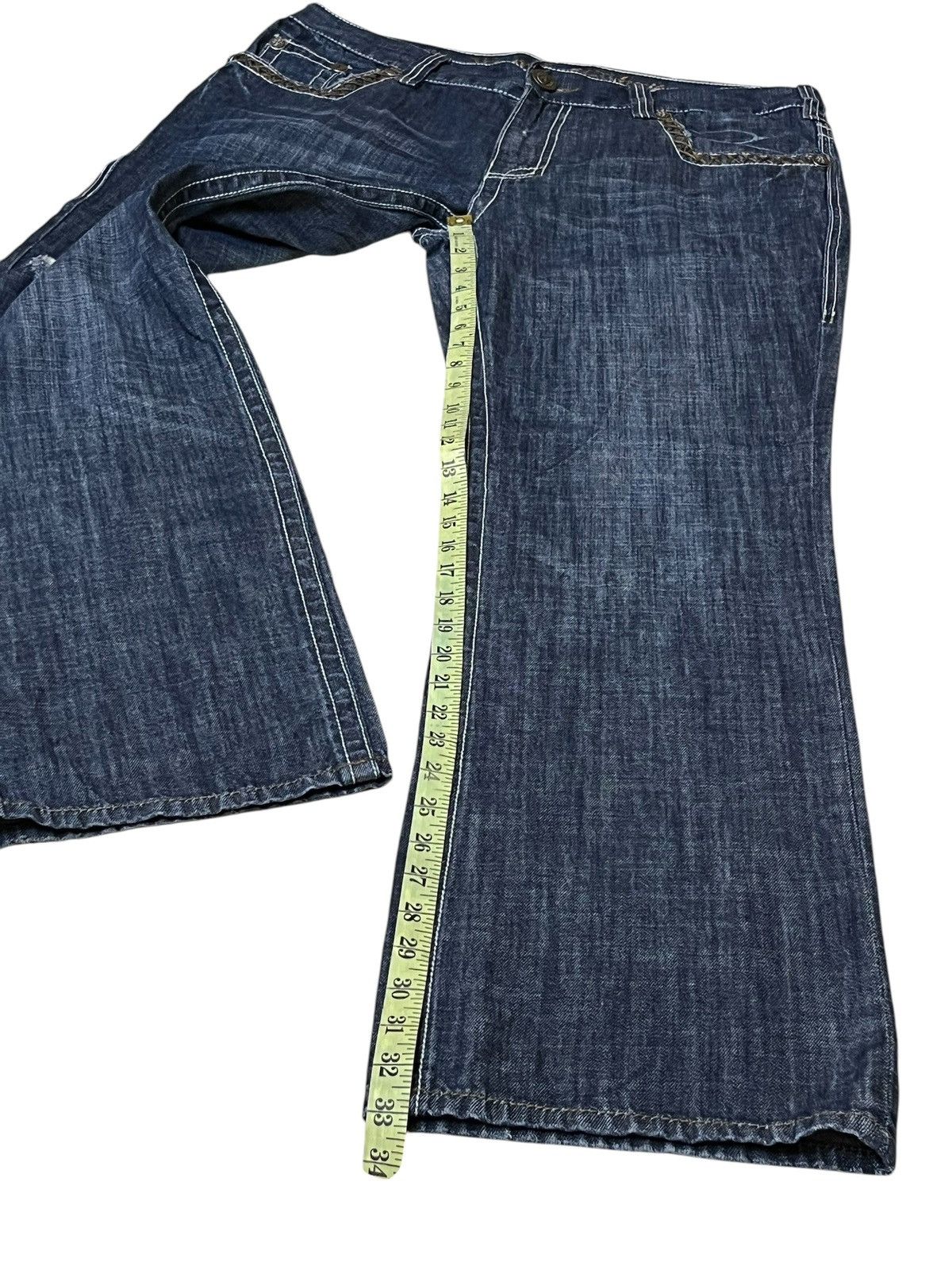 Japanese Brand ARCHIVE JAPANESE CULTURE EXTREME COUTURE STRAIGHT CUT JEANS Size US 37 - 17 Thumbnail