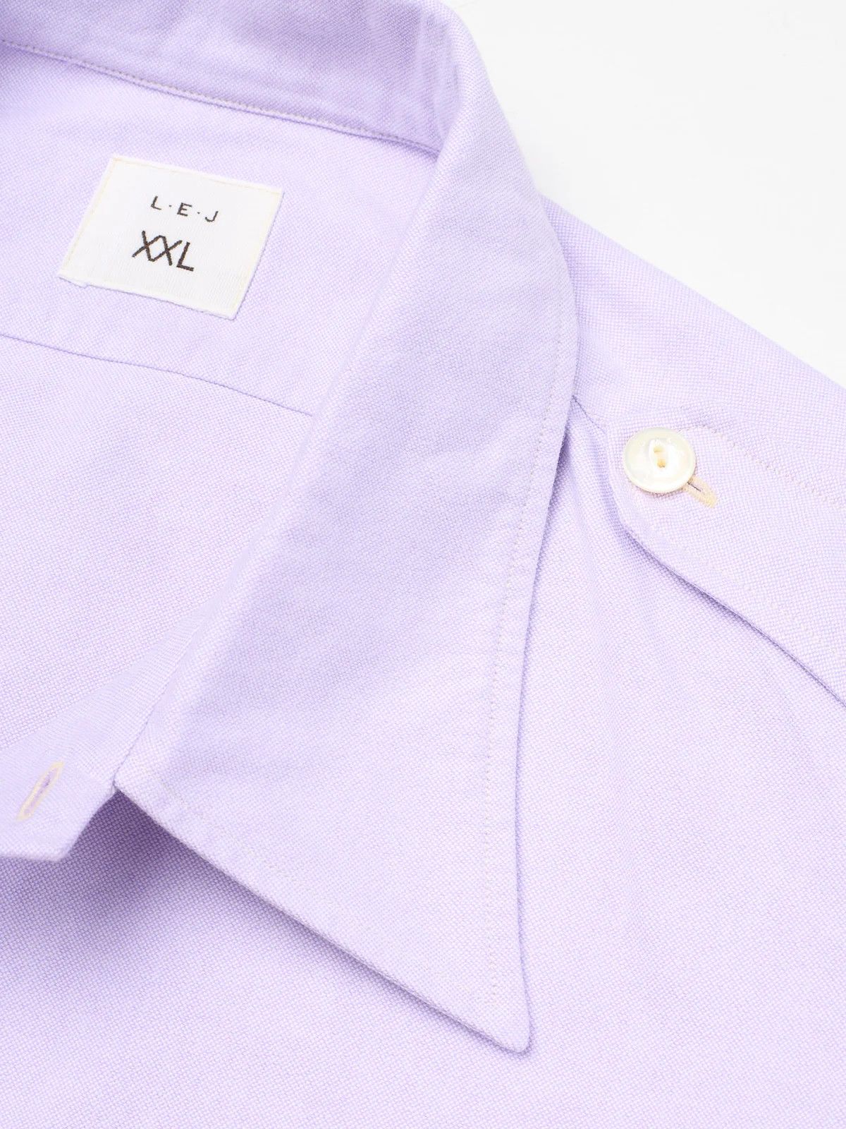 L.E.J London L.E.J Purple Oxford Cotton RN Work Shirt Size US XXL / EU 58 / 5 - 6 Thumbnail