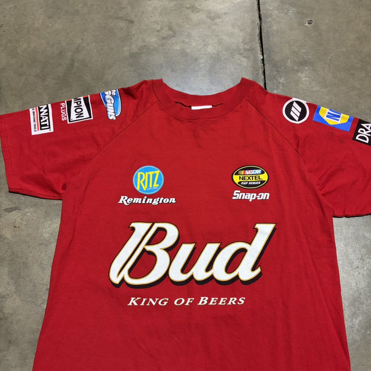 NASCAR Vintage Dale Earnhardt NASCAR T Shirt Bud Racing Graphic Y2K Size US L / EU 52-54 / 3 - 3 Thumbnail