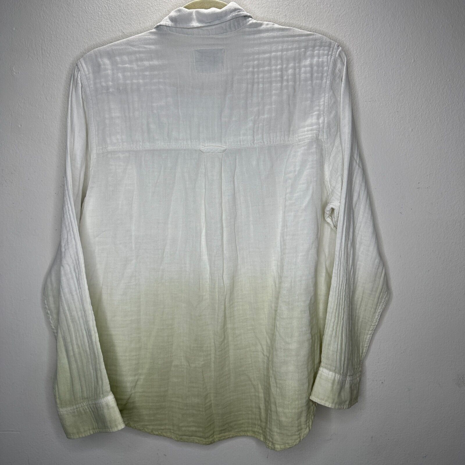 Rails Rails Ellis Blue Mint Dip Dye Button Long Sleeve Gauze Shirt Size L / US 10 / IT 46 - 6 Thumbnail
