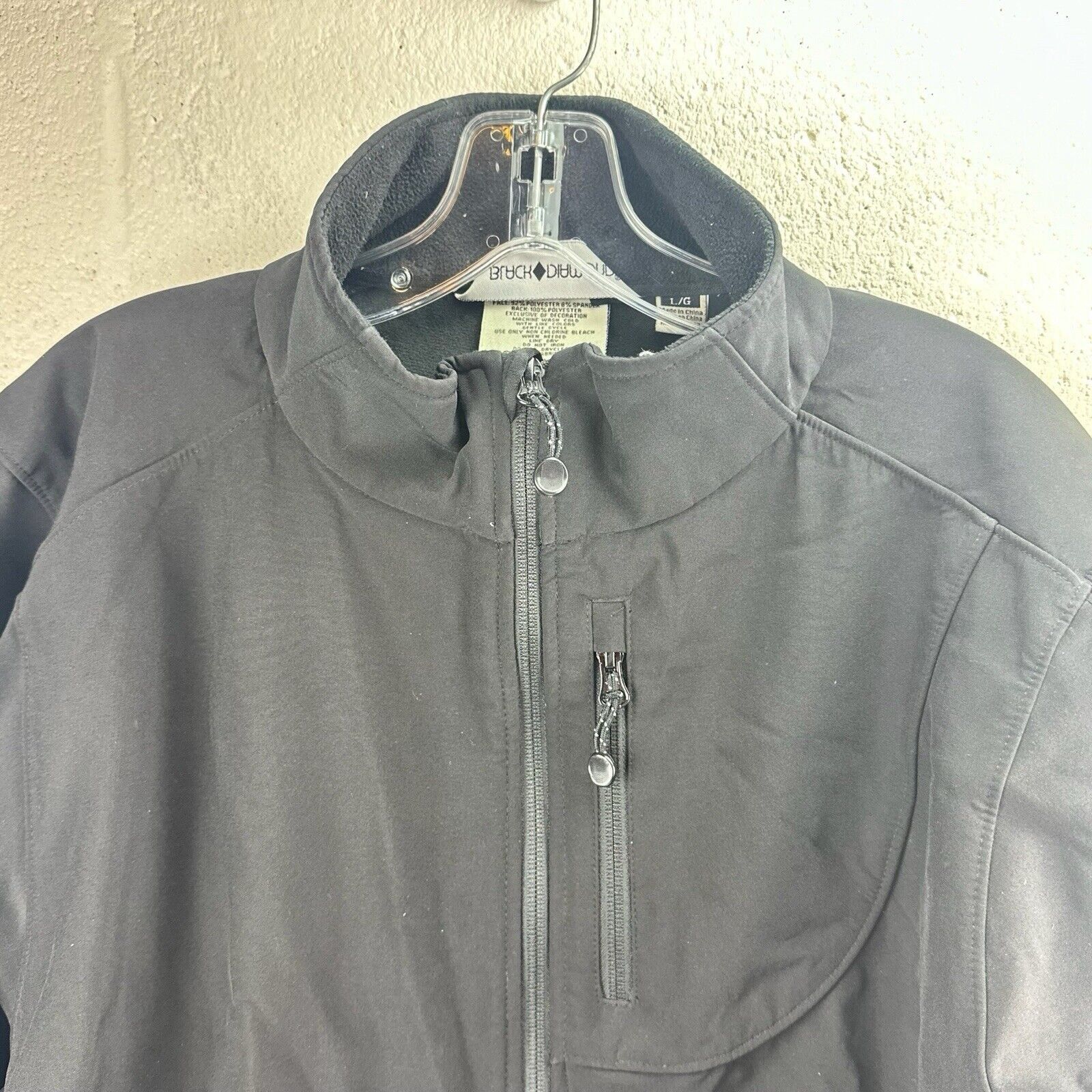Black Diamond BLACK DIAMOND Men Black Full Zip Mock Outdoor Climb Jacket L Size US L / EU 52-54 / 3 - 2 Thumbnail
