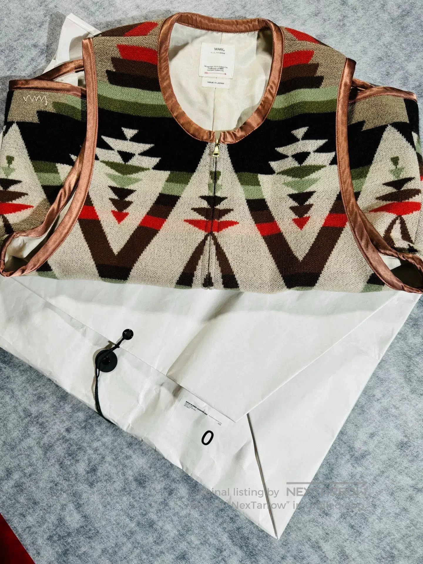 unique jacquard vest from wmv.