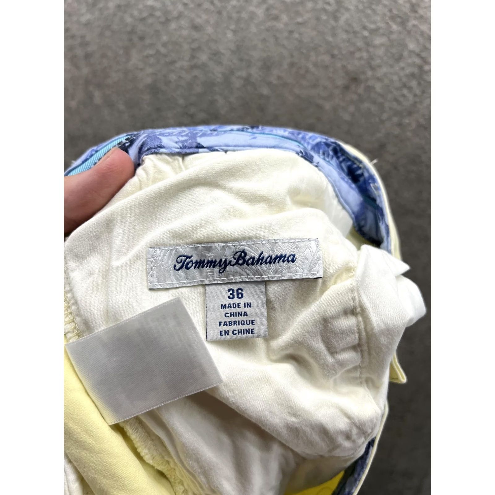 Tommy Bahama Tommy Bahama Shorts Mens 36 Yellow Chino Flat Front 9 Inseam Casual Summer Mens Size US 36 / EU 52 - 3 Thumbnail