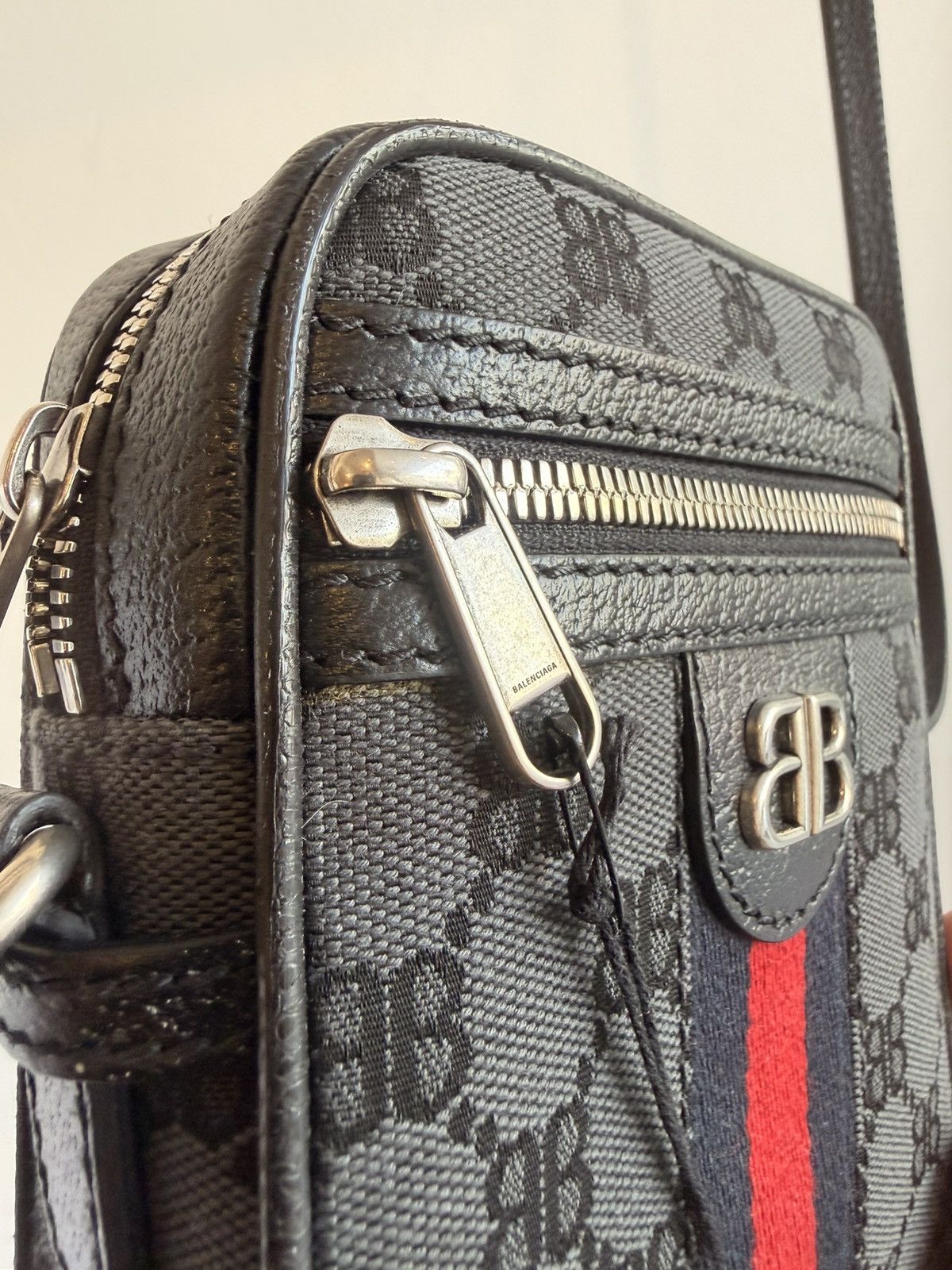 Balenciaga × Gucci Balenciaga x Gucci Hacker Project Black Crossbody Bag Size ONE SIZE - 10 Thumbnail