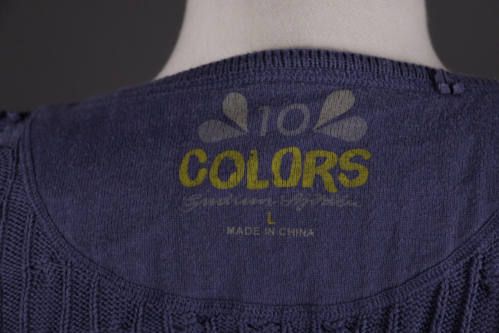 Designer Gudrun Sjoden Blue Belted Cable Knit Cardigan Sweater Size L Size L / US 10 / IT 46 - 10 Thumbnail
