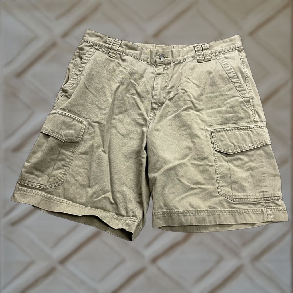 Vintage Columbia Cargo Shorts Men 40 Brown Canvas Flat Front Outdoor Casual 10" Inseam Size US 40 / EU 56 - 1 Thumbnail