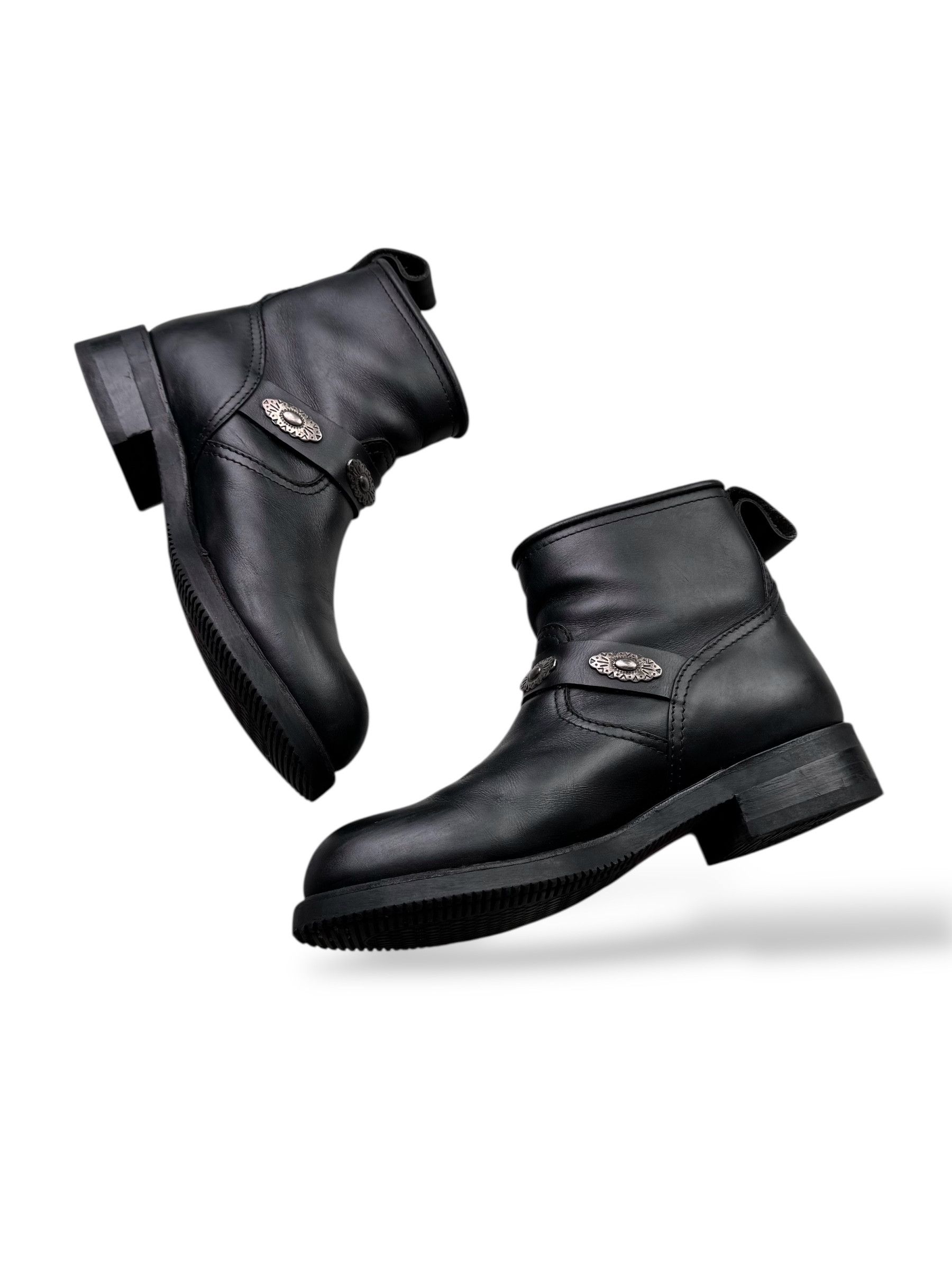 Sendra Gaudi by Sendra Vintage Leather Boots With Straps (D10) Size US 7 / EU 40 - 5 Thumbnail