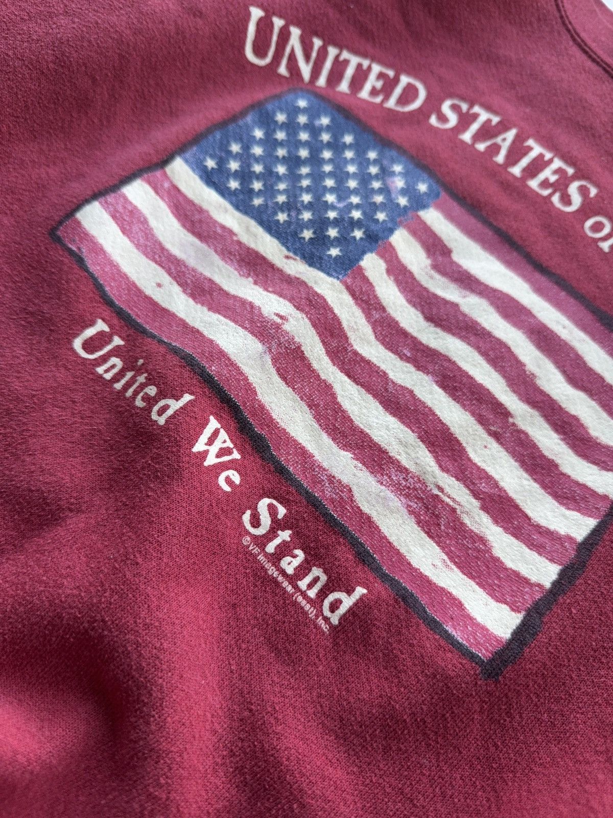 Vintage Vintage 90s USA 🇺🇸 United We Stand Patriot Sweatshirt Size US L / EU 52-54 / 3 - 6 Thumbnail