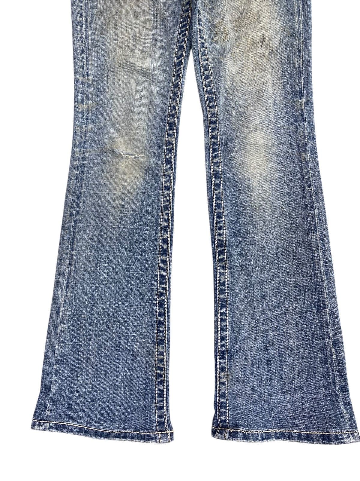 Other Japanese Brand Faded Blue Wash Style Flare Jeans Size US 26 / EU 42 - 9 Thumbnail