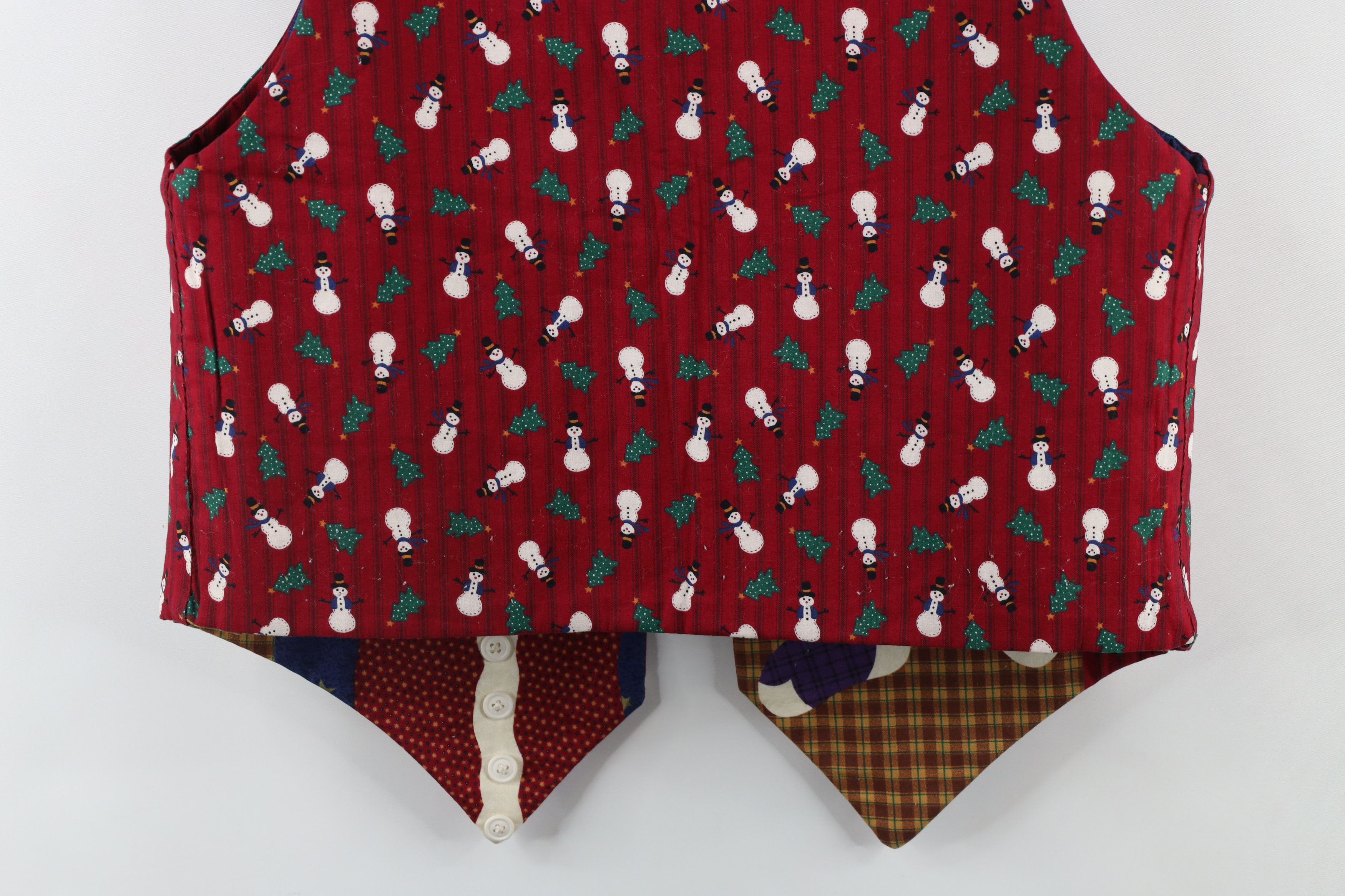 Vintage Vintage 90s Streetwear Reversible Christmas Vest Jacket Size M / US 6-8 / IT 42-44 - 18 Thumbnail