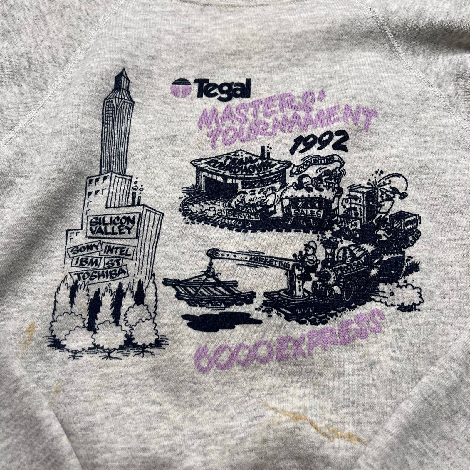 Hanes Vintage 90s Tegel Masters Tournament Sweatshirt USA XL Tech Size US XL / EU 56 / 4 - 1 Thumbnail