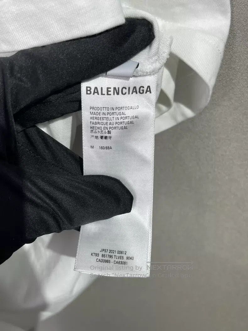 Balenciaga Balenciaga White Rainbow Short Sleeve Size US M / EU 48-50 / 2 - 8 Thumbnail