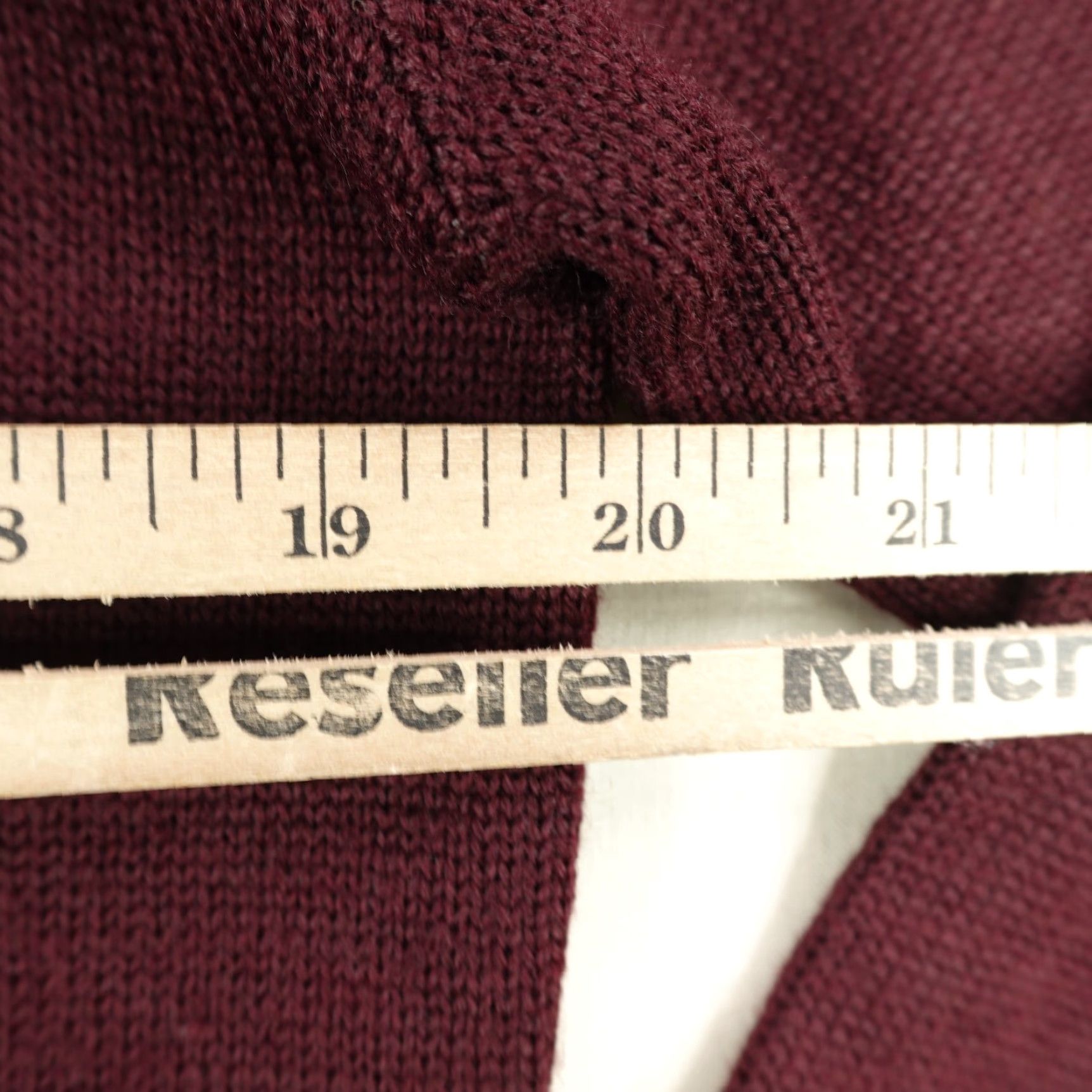 Vintage VINTAGE Grewe Sweater Mens Medium Burgundy Red Cable-Knit V-Neck Long Sleeve 70s Outdoor Size US M / EU 48-50 / 2 - 5 Thumbnail