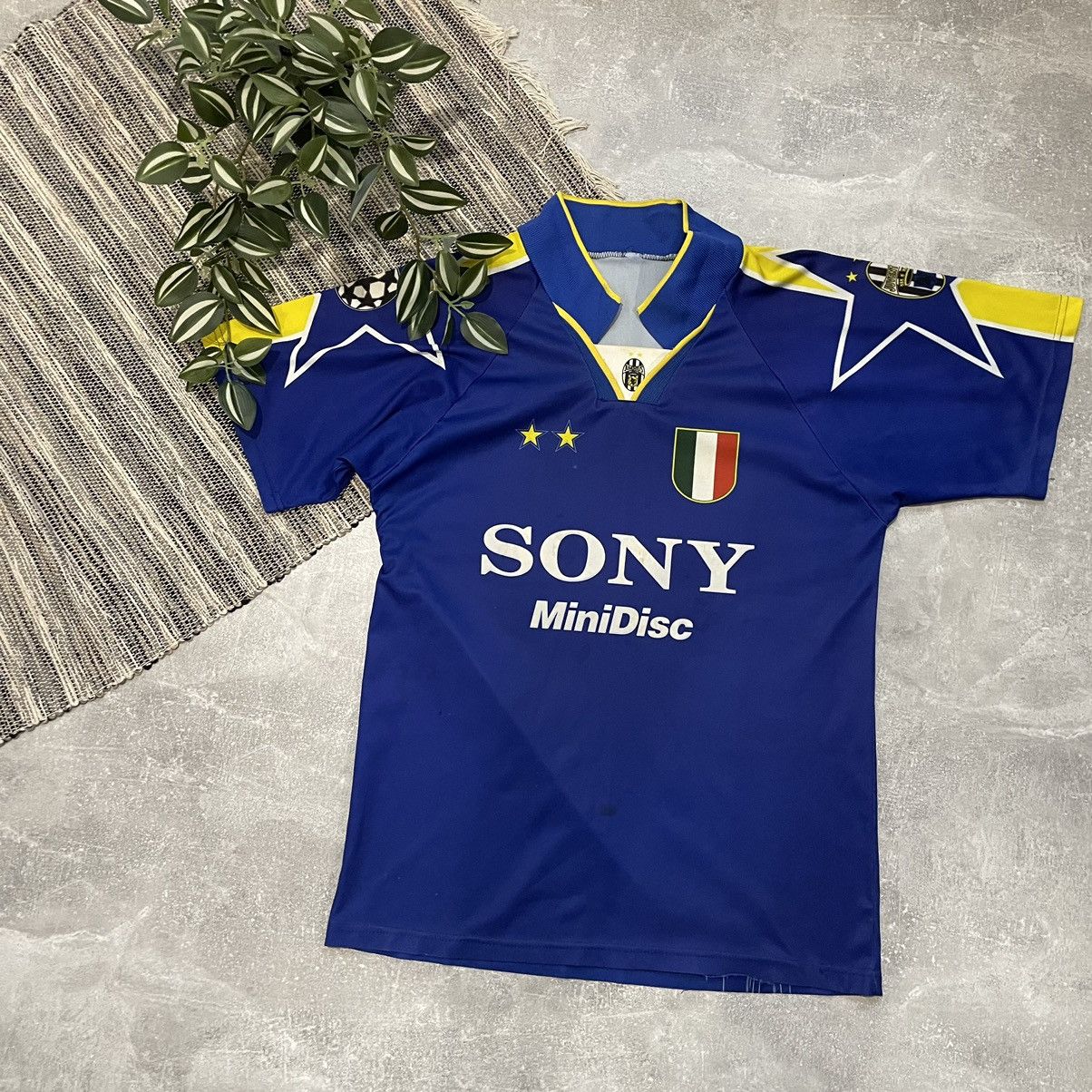 Jersey Pro Player Rare ZIDANE JUVENTUS SONY miniDisc 90s away jersey short Y2K PRO Grailed