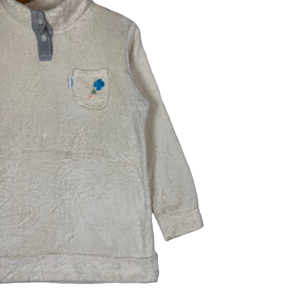 Kansai Yamamoto Vintage Kansai Yamamoto Femme Quarter Button Pullover Jumper Size US M / EU 48-50 / 2 - 5 Thumbnail
