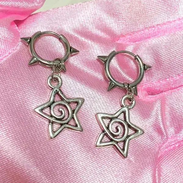 Japanese Brand Cute Star Swirl Earring Size ONE SIZE - 2 Thumbnail
