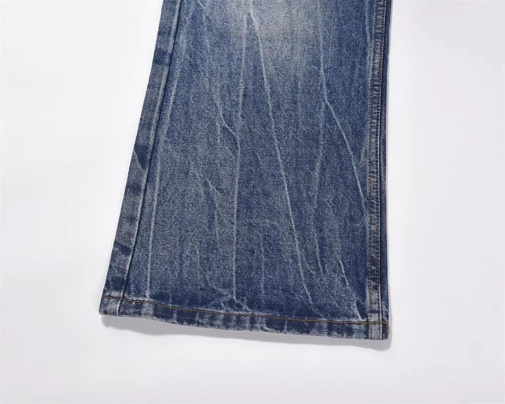 Japanese Brand × Jean American washed distressed men's loose retro casual jeans Size US 32 / EU 48 - 7 Thumbnail