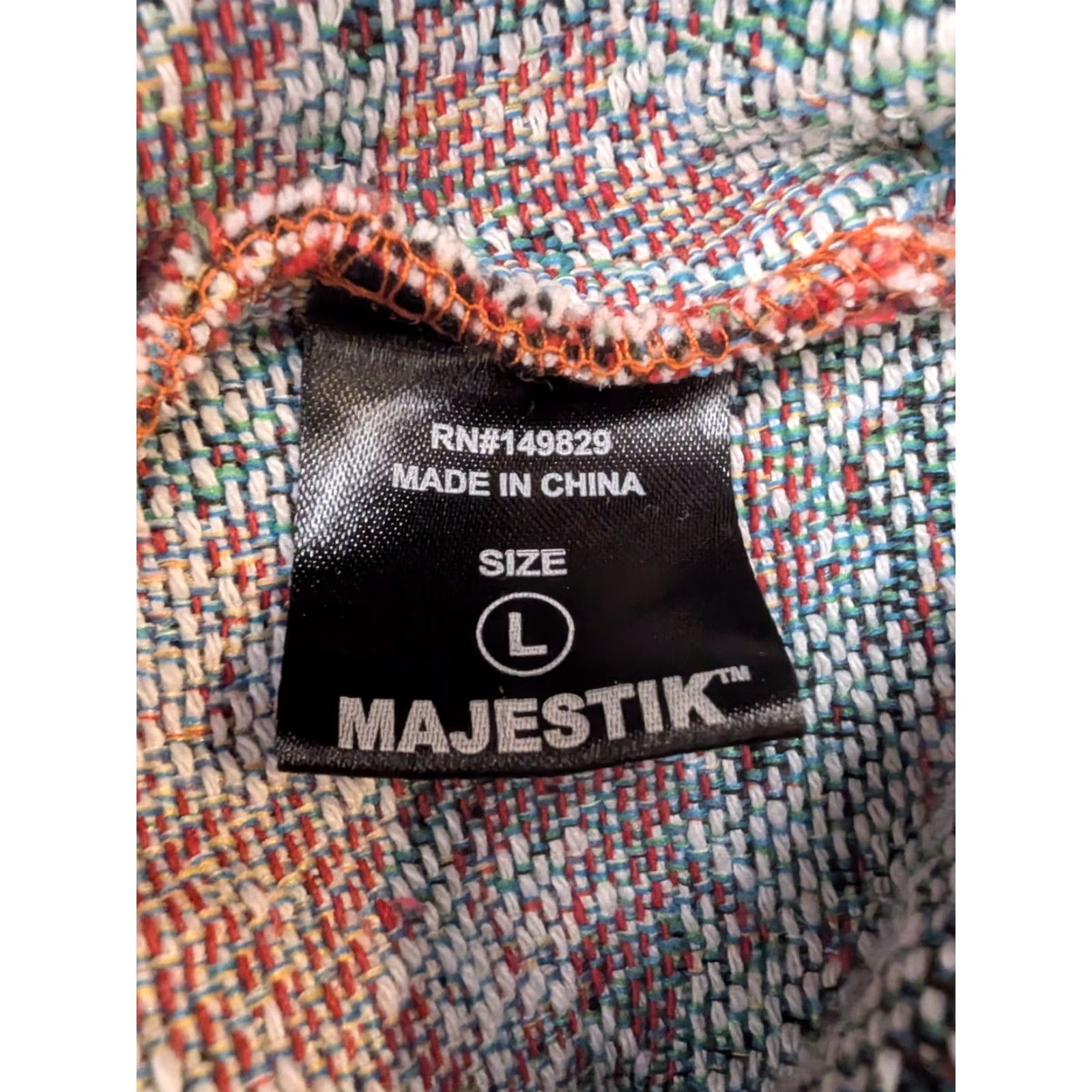 Alife Majestik Shirt Mens Large Savage Panther Jungle Life Baseball Button Graphic Fire Size US L / EU 52-54 / 3 - 5 Thumbnail