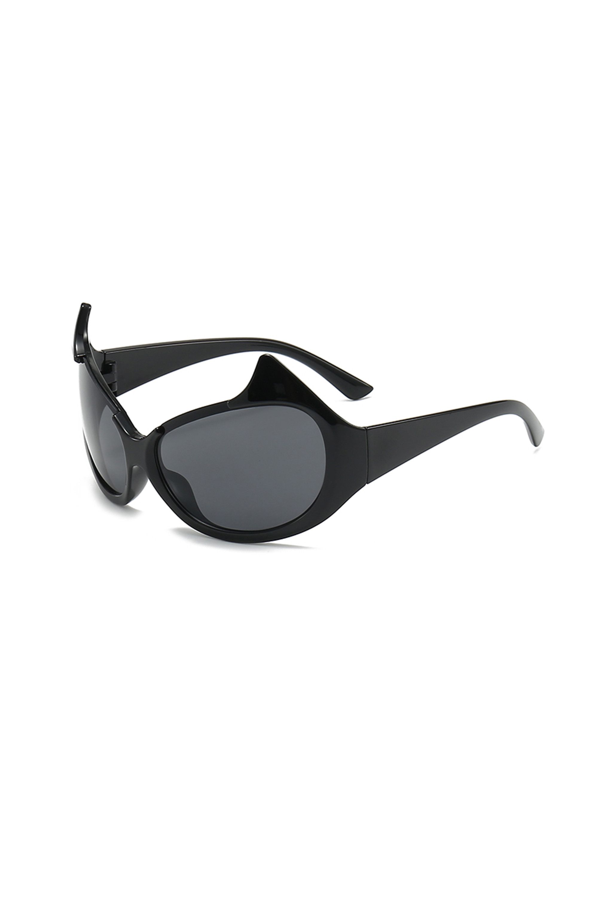 Japanese Brand Y2k Avant Garde Futuristic Little Devil Black Sunglasses OS Size ONE SIZE - 6 Thumbnail
