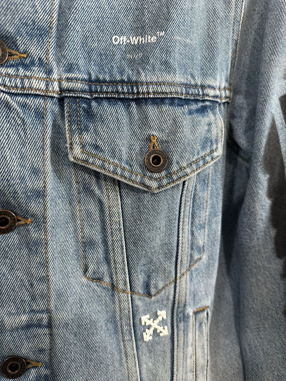 Off-White Off White impression denim jacket Size US S / EU 44-46 / 1 - 7 Thumbnail