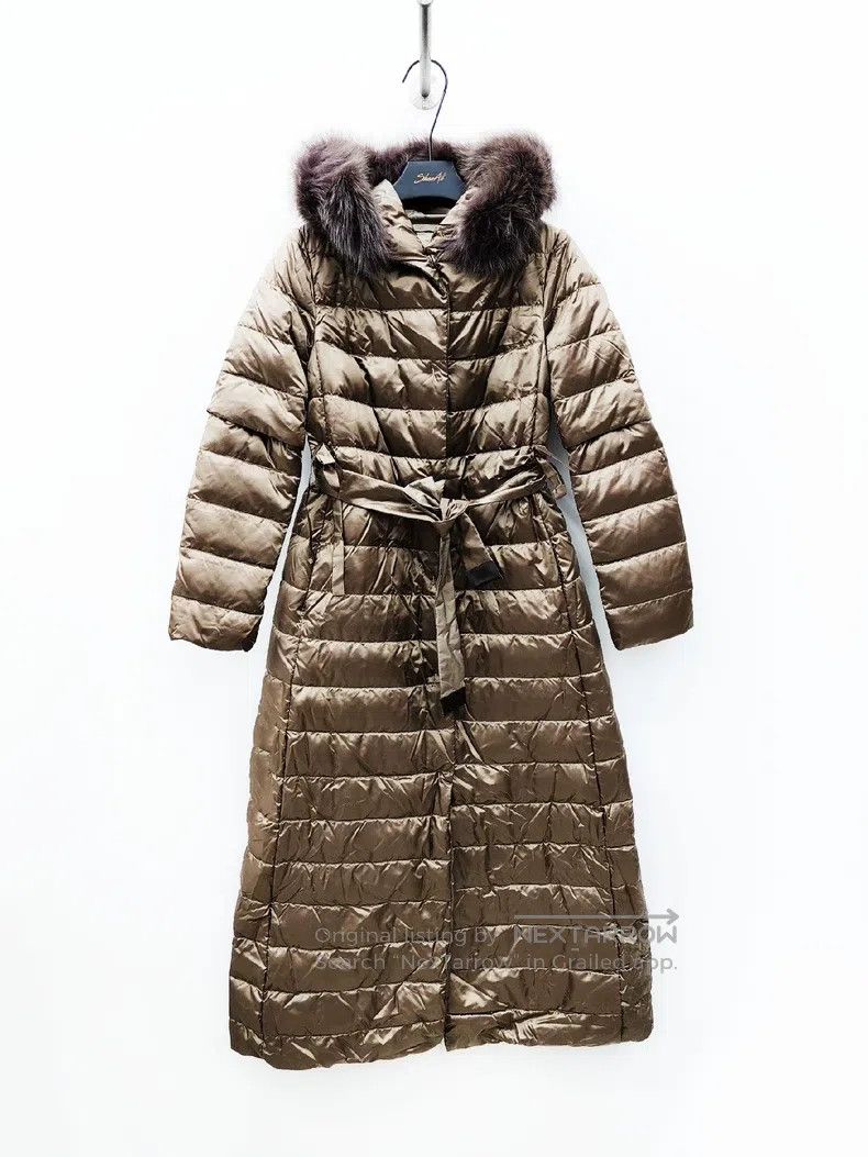 Max Mara Max Mara Fox Fur Collar Long Down Jacket Size M / US 6-8 / IT 42-44 - 1 Thumbnail
