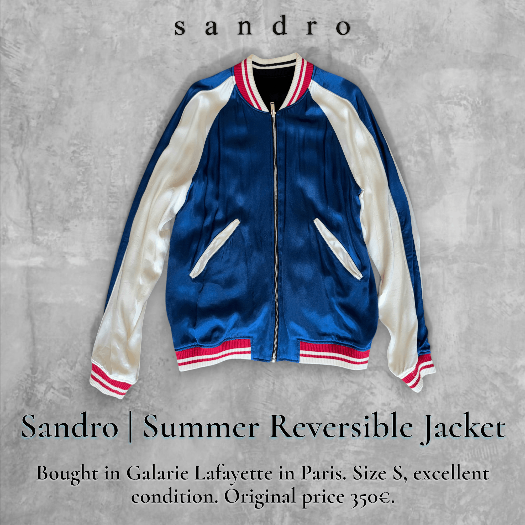 Sandro 🐯 Sandro Paris - Reversible Tiger Souvenir Jacket Size US S / EU 44-46 / 1 - 1 Thumbnail