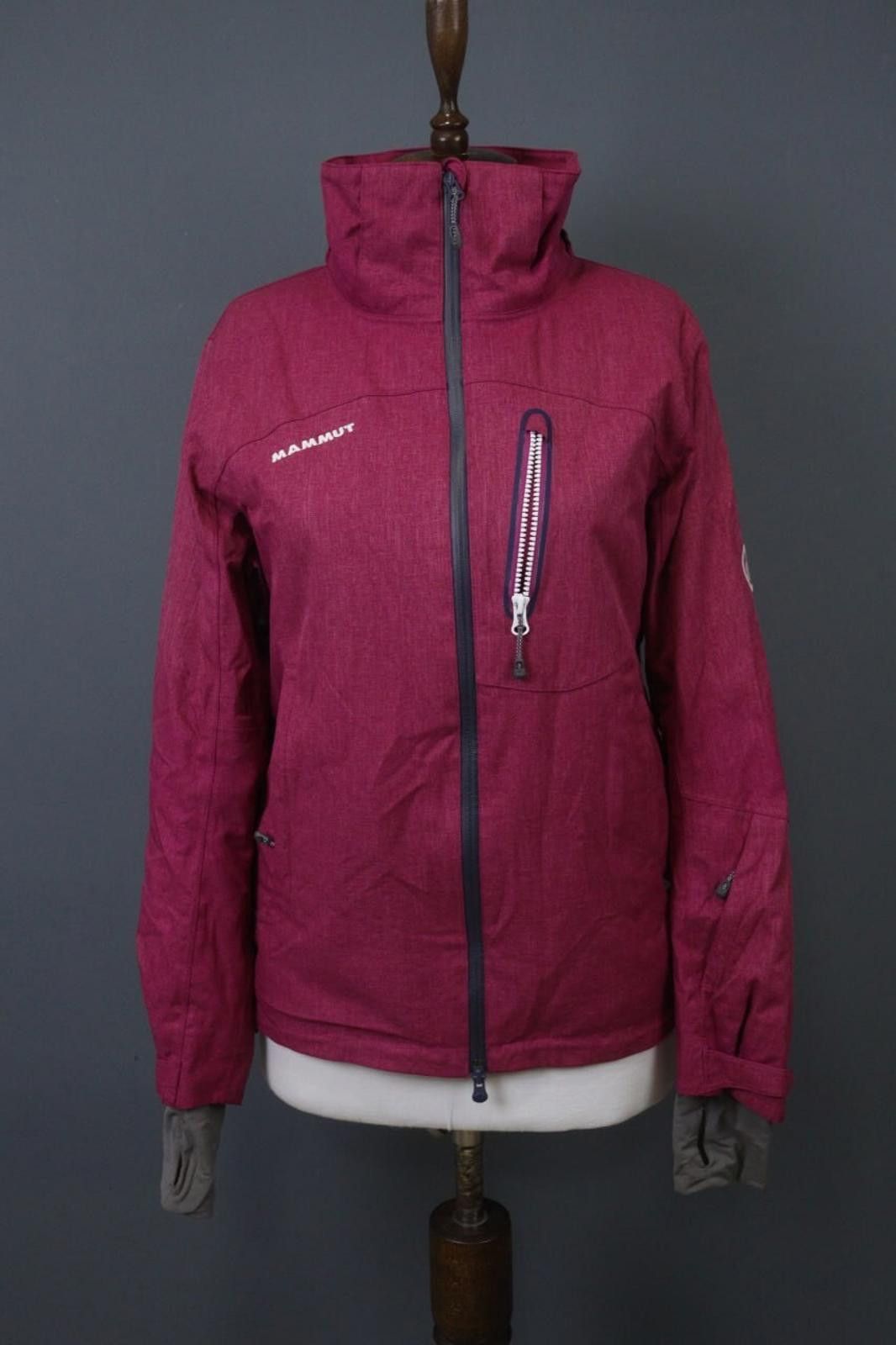 Mammut MAMMUT Dry Tech Burgundy Mock Zip Ski Suit Jacket Size S Size S / US 4 / IT 40 - 1 Thumbnail