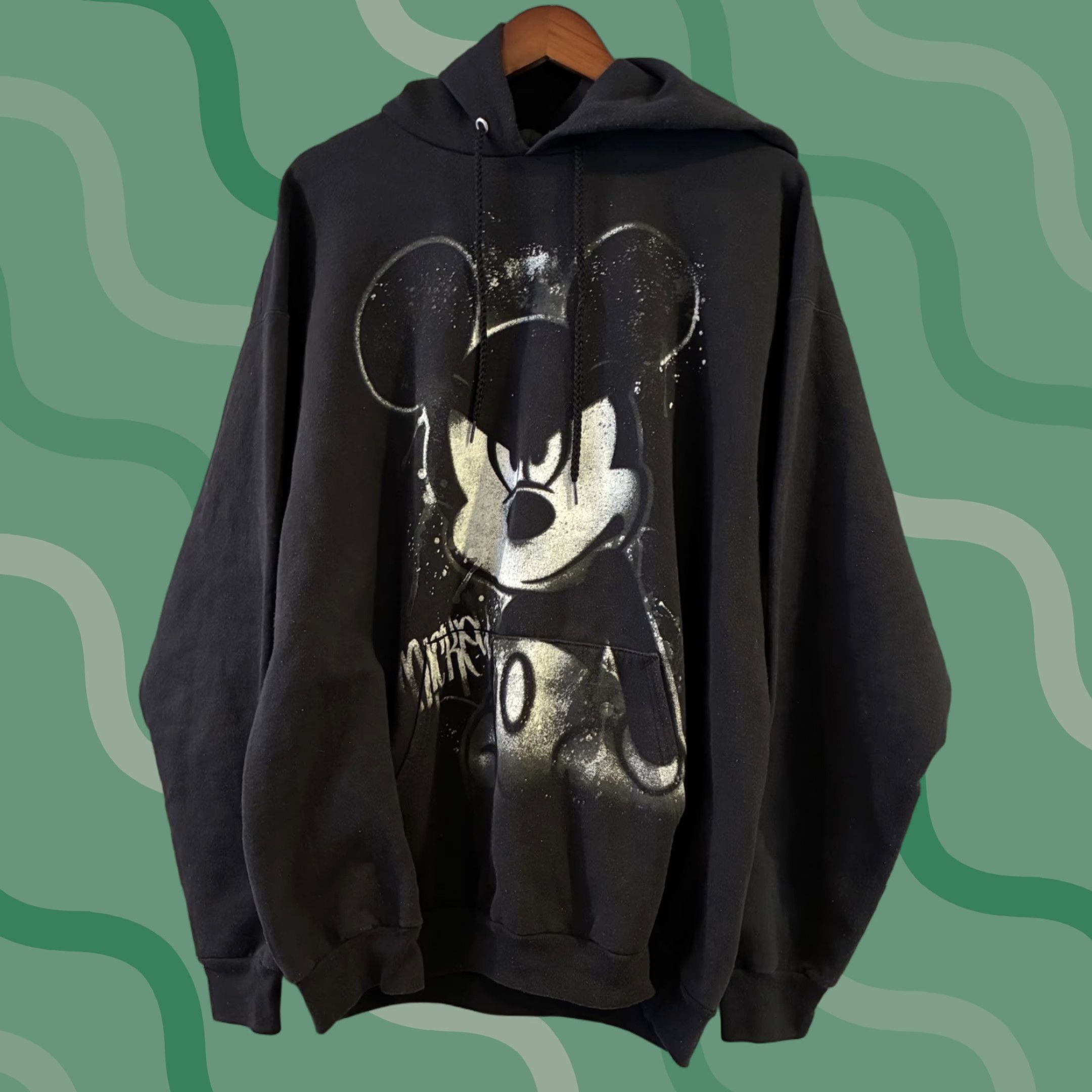 Disney VINTAGE Y2K Disney Gangster Mickey Mouse Graffiti Hoodie Disneyland Mens XL Black Zip Full Zip Manga? Size US XL / EU 56 / 4 - 1 Thumbnail