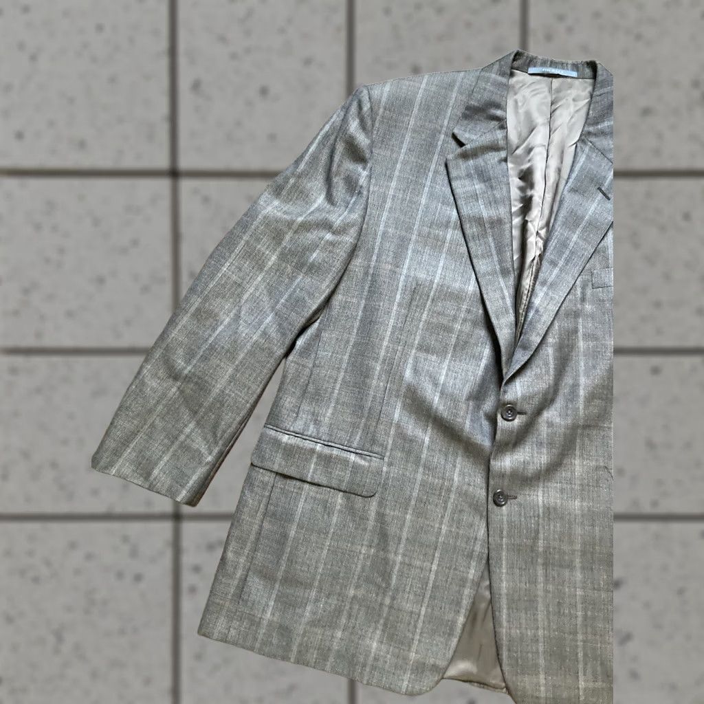 Vintage Hickey Freeman Mens Sport Coat Size 48R Plaid Check 2 Button Jacket Blazer Boys Mens Size 48R - 1 Thumbnail