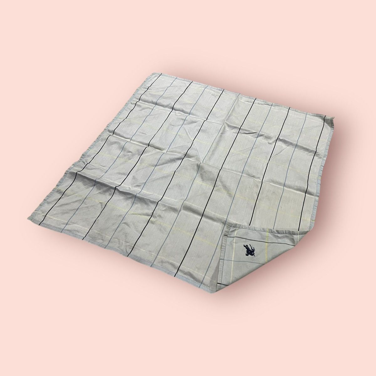 Burberry × Designer VINTAGE BURBERRYS LIGHT BLUE PLAID BANDANA/HANDKERCHIEF Size ONE SIZE - 22 Thumbnail