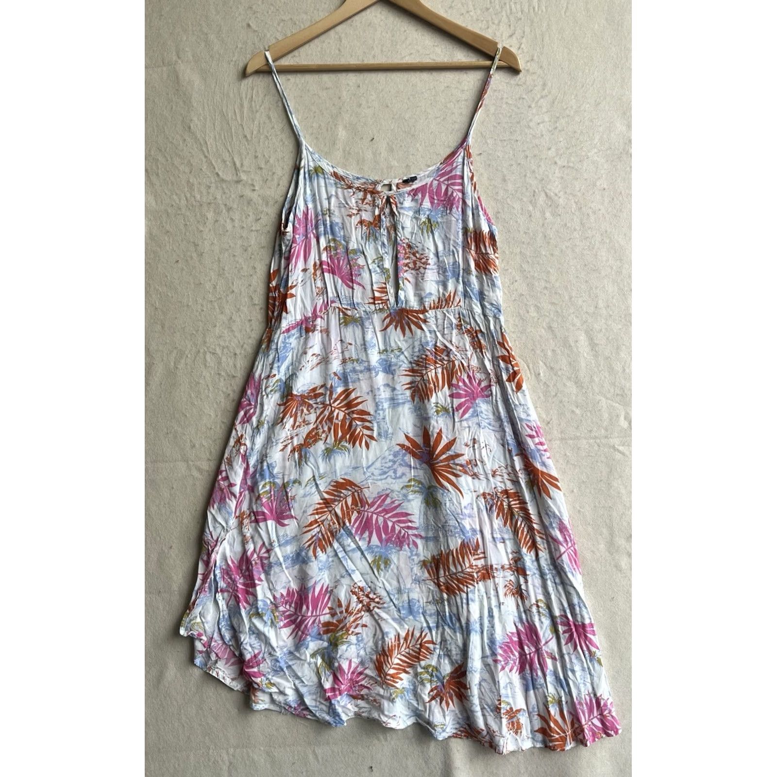 O'Neill O’Neill Women’s Midi Dress Sleeveless Tropical Print Light Multicolor L Weekday Formal Casual Wedding Party/Workwear Dress Length: Midi Women Size L / US 10 / IT 46 - 2 Thumbnail