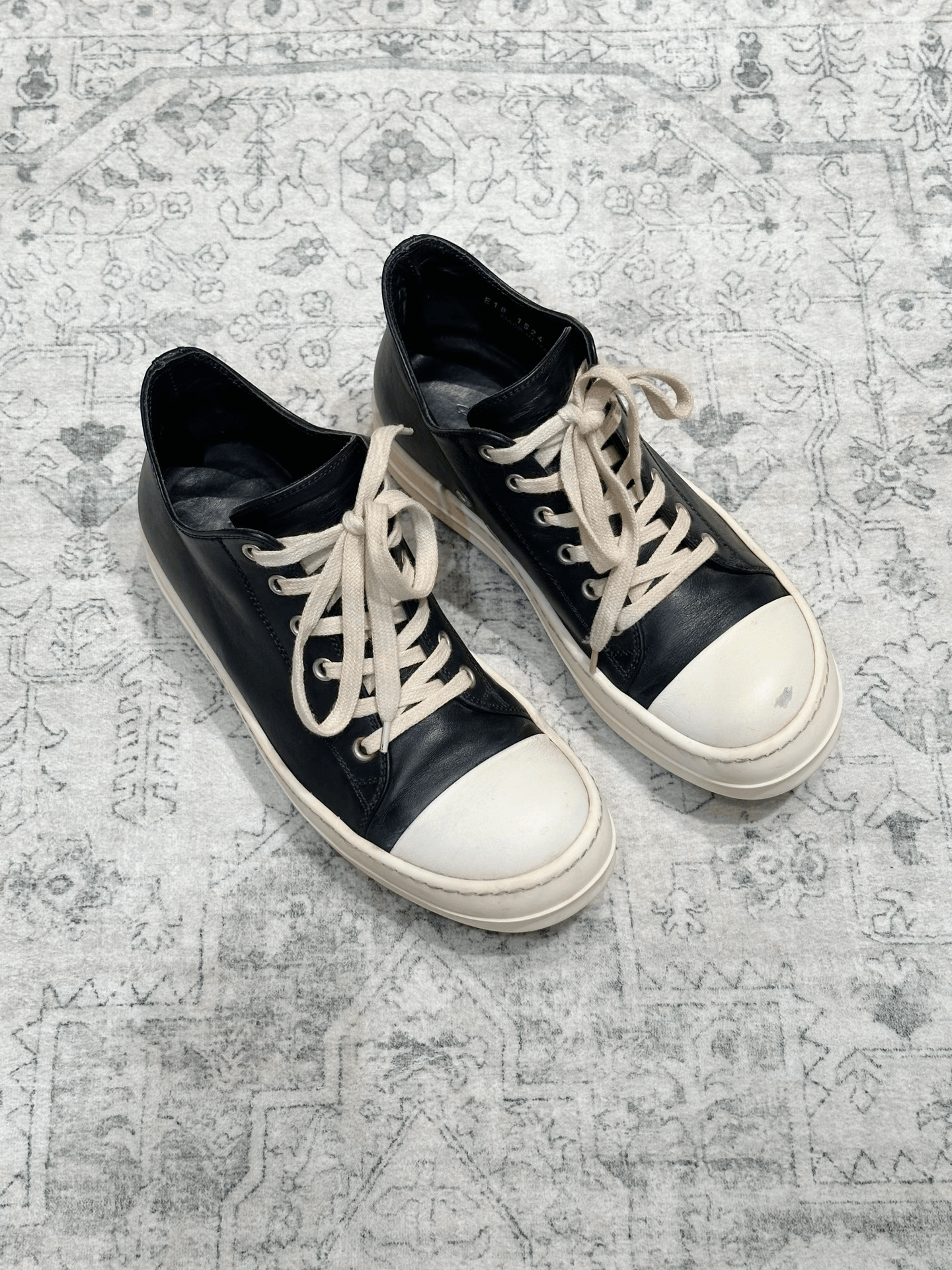 Rick Owens Rick Owens Main Line Low-Top Cow Leather Size US 7 / IT 37 - 1 Thumbnail