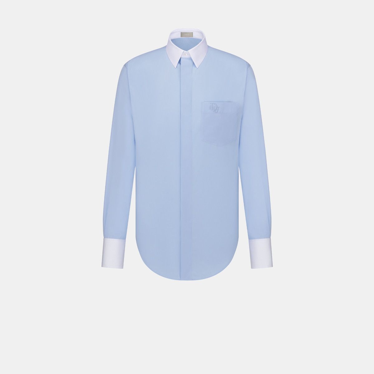 image of Dior O1W1Db10124 Shirt In Blue, Men's (Size Medium)