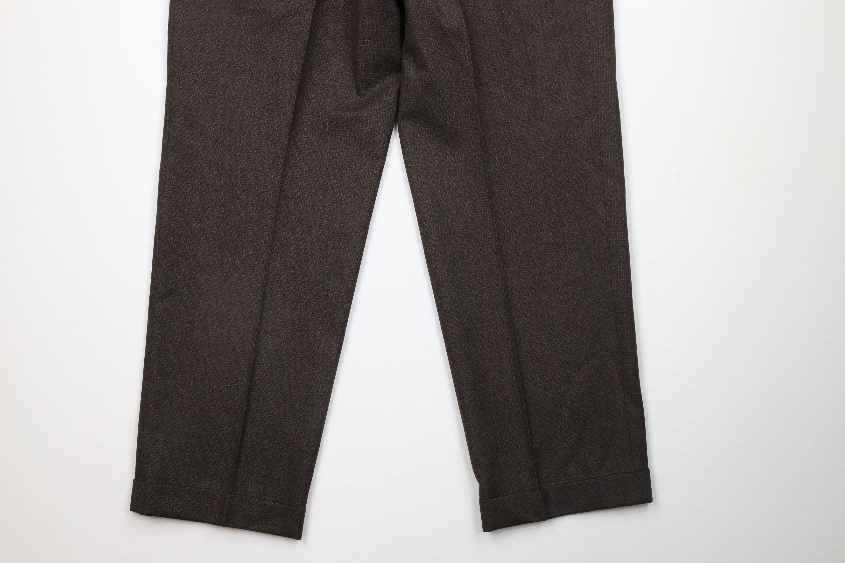 Vintage Vintage 90s Streetwear Cuffed Wide Leg Chino Pants Brown Size US 34 / EU 50 - 11 Thumbnail
