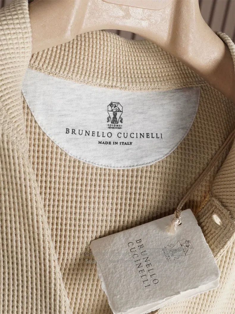 Brunello Cucinelli Brunello Cucinelli Waffle Henry Neck Short Sleeve Size US M / EU 48-50 / 2 - 4 Thumbnail