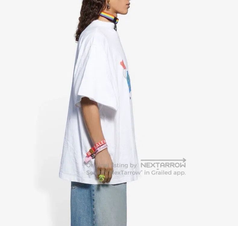 Balenciaga Balenciaga I Love Earth Layered Fake Two-Piece T-Shirt Sho Size US XS / EU 42 / 0 - 5 Thumbnail