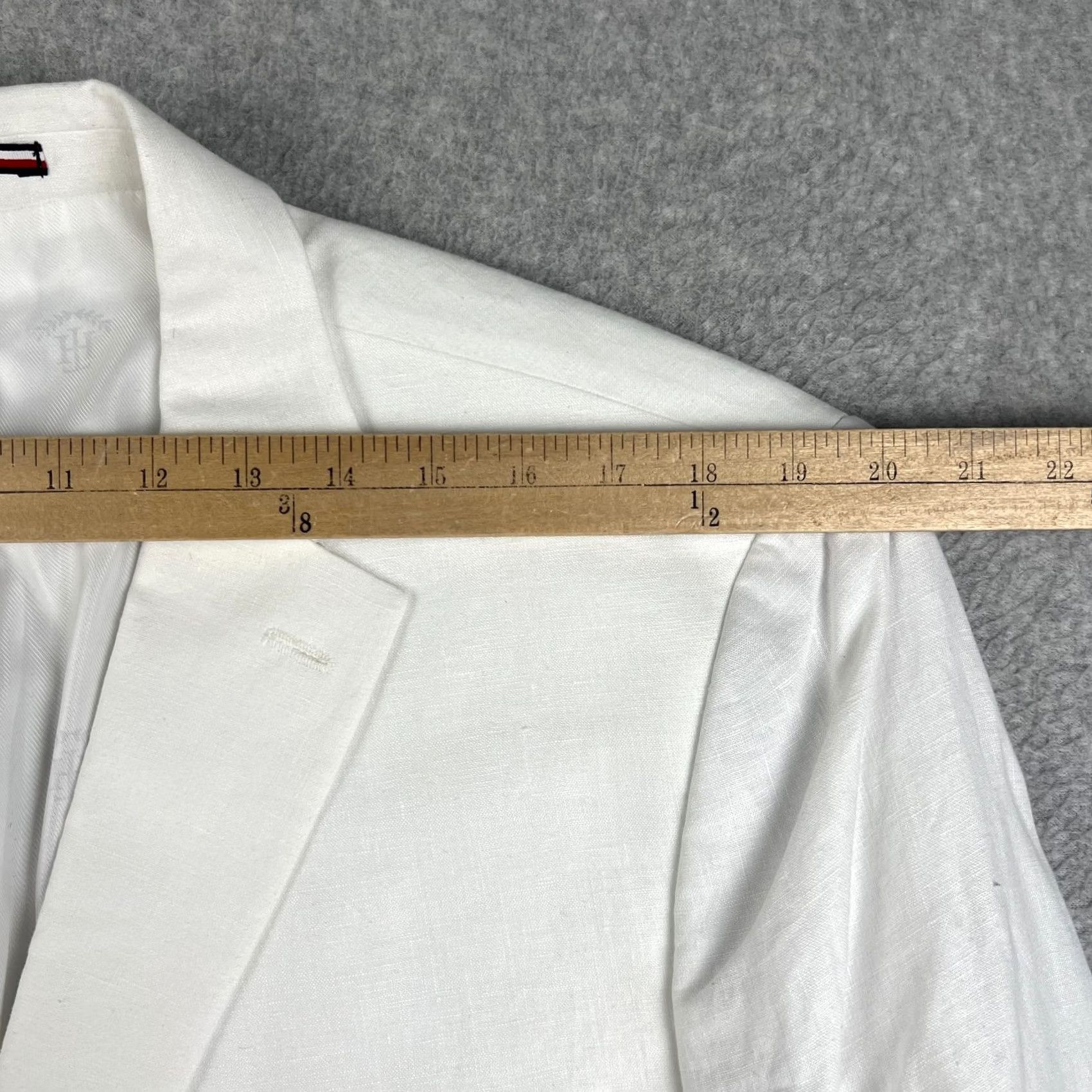 Tommy Hilfiger Tommy Hilfiger White Linen Conrad Sport Coat Blazer 46S Mens Jacket NWT Size 46R - 7 Thumbnail