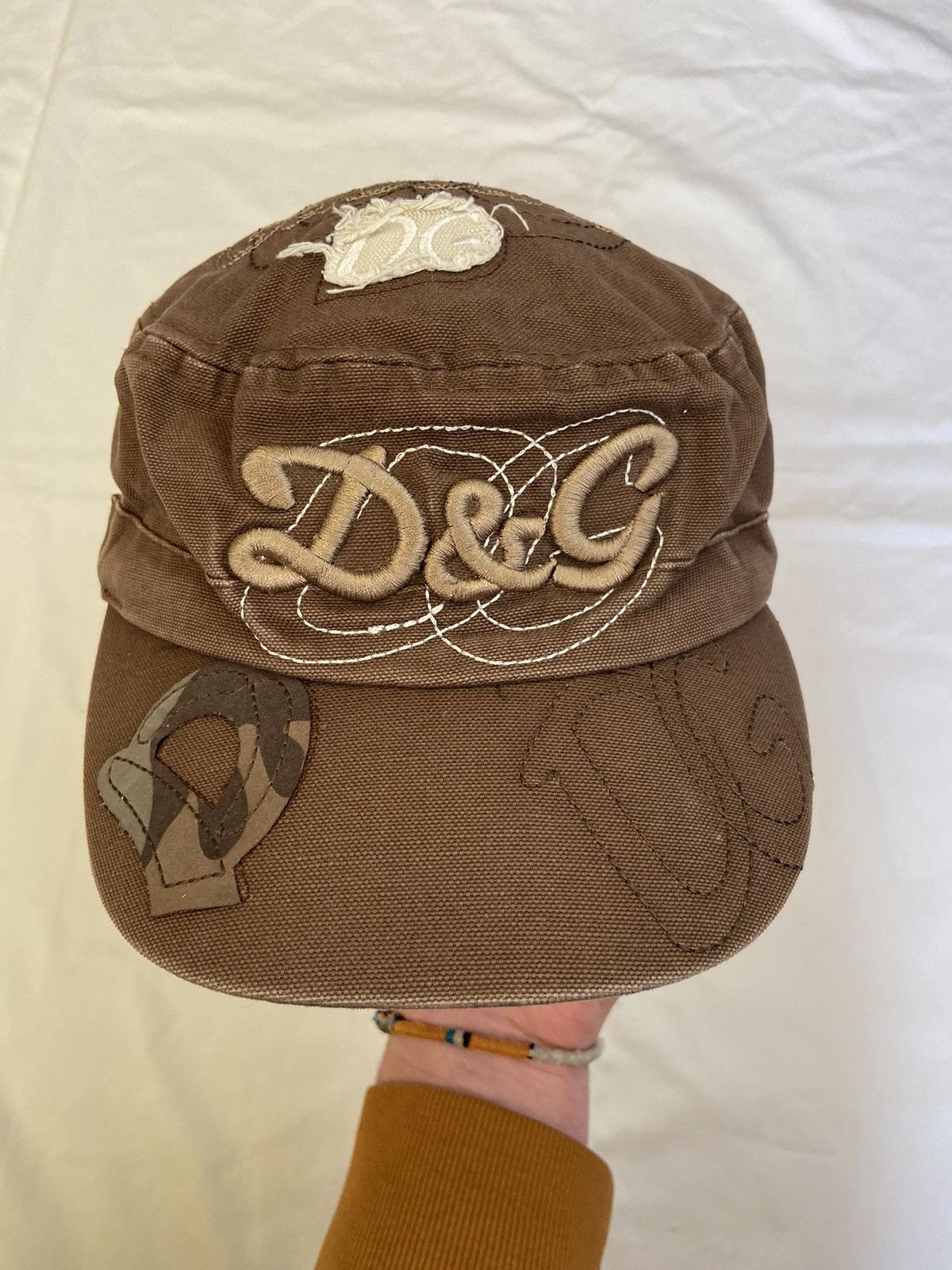 Dolce & Gabbana × Vintage Vintage Dolce & Gabbana Cap Y2K Distressed Rusted Hat Logo Size ONE SIZE - 9 Thumbnail