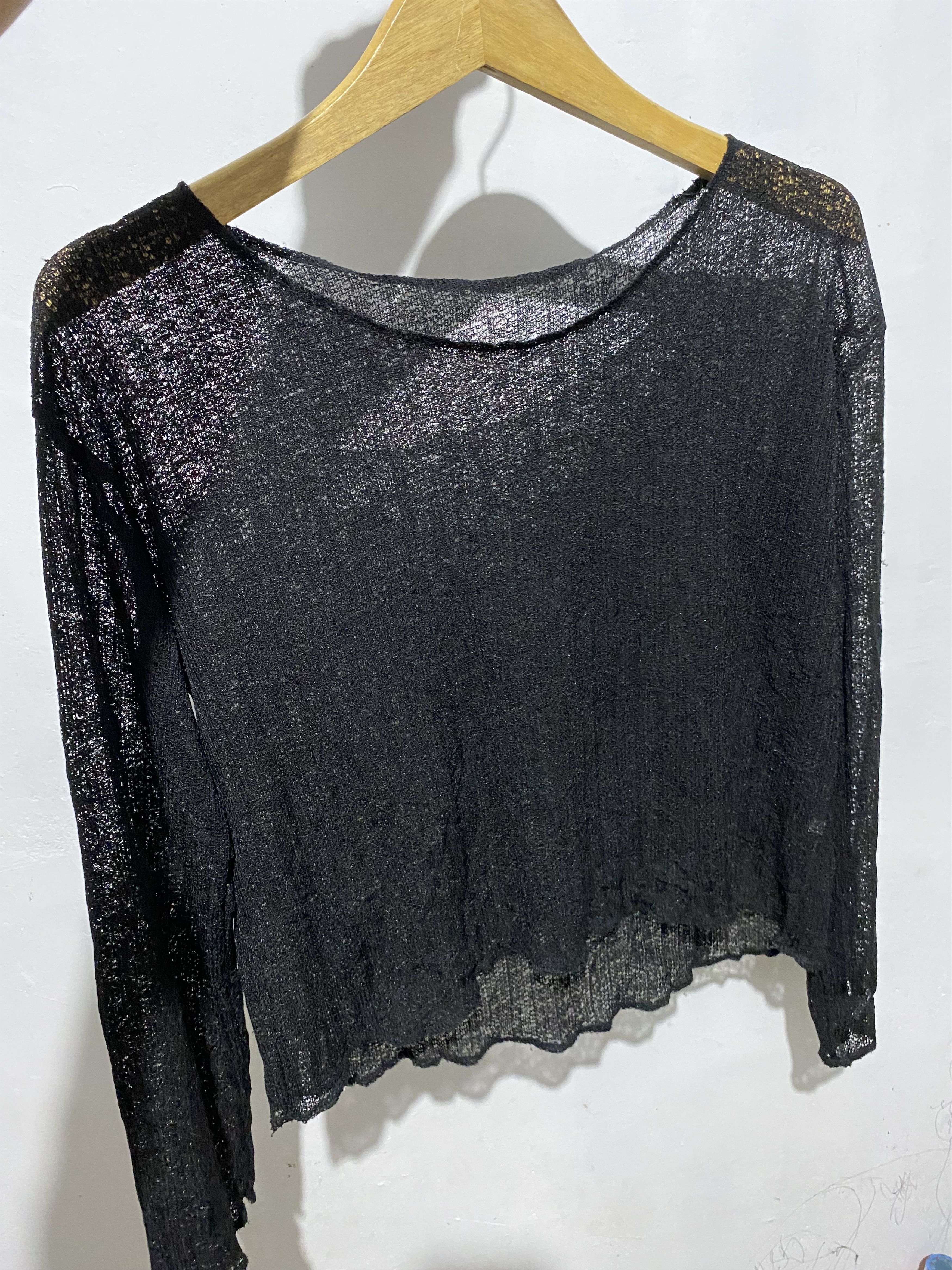 If Six Was Nine × Japanese Brand × Le Grande Bleu (L.G.B.) Unknwn japanese mesh fishnet knit commedesgarcons style Size US M / EU 48-50 / 2 - 7 Thumbnail