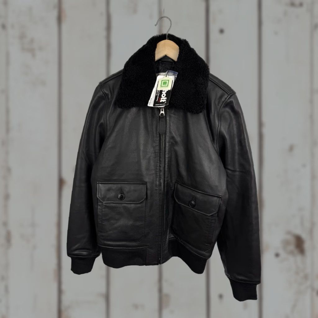 Schott VINTAGE Schott NYC A-2 Flight Jacket M Leather Black Mens Size US M / EU 48-50 / 2 - 1 Thumbnail