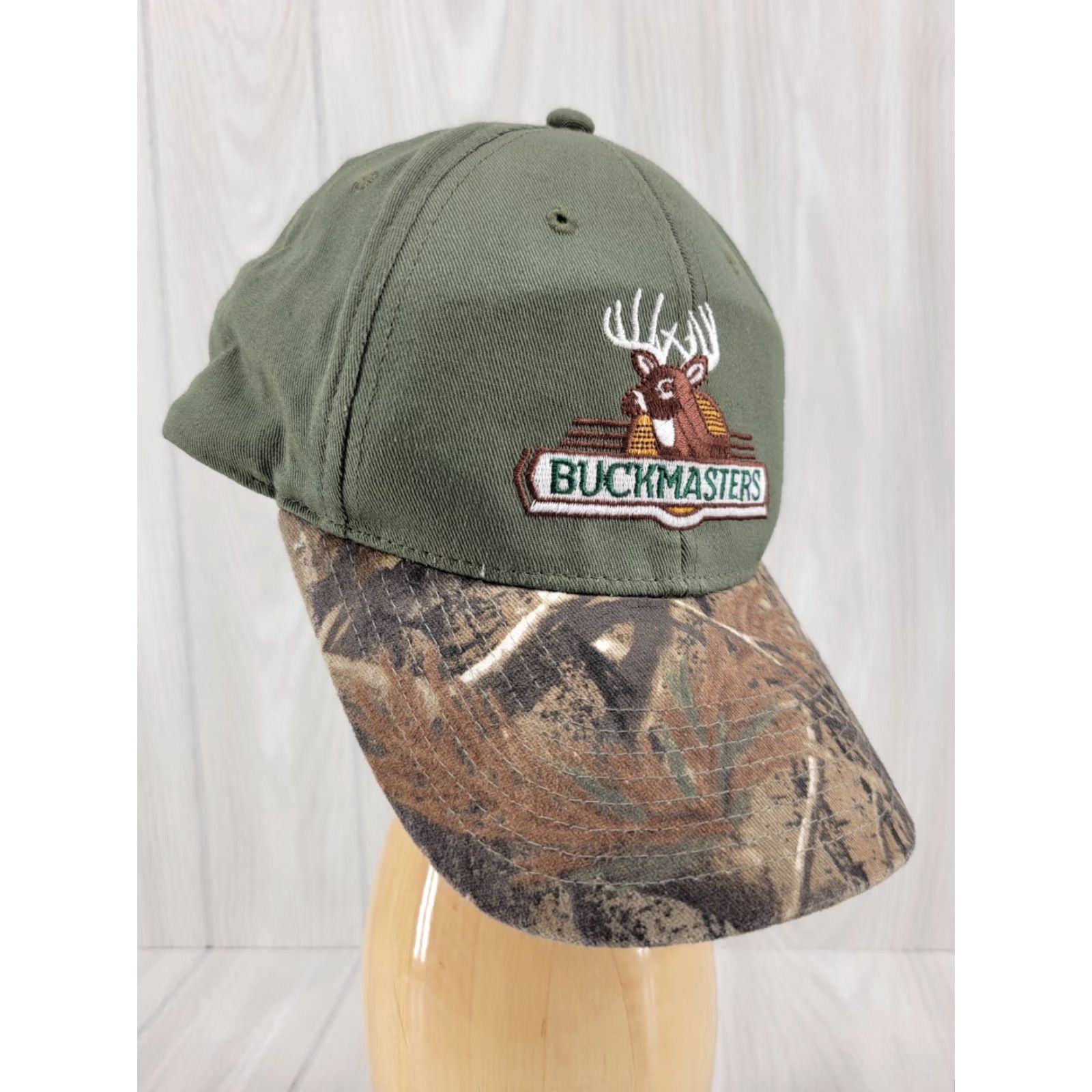 Vintage Unbranded Camouflage Buckmasters Strapback Cap Hat Adjustable Hat Mens Cap Camouflage Buckmasters Strapback Cap Hat Adjustable Size ONE SIZE - 2 Thumbnail