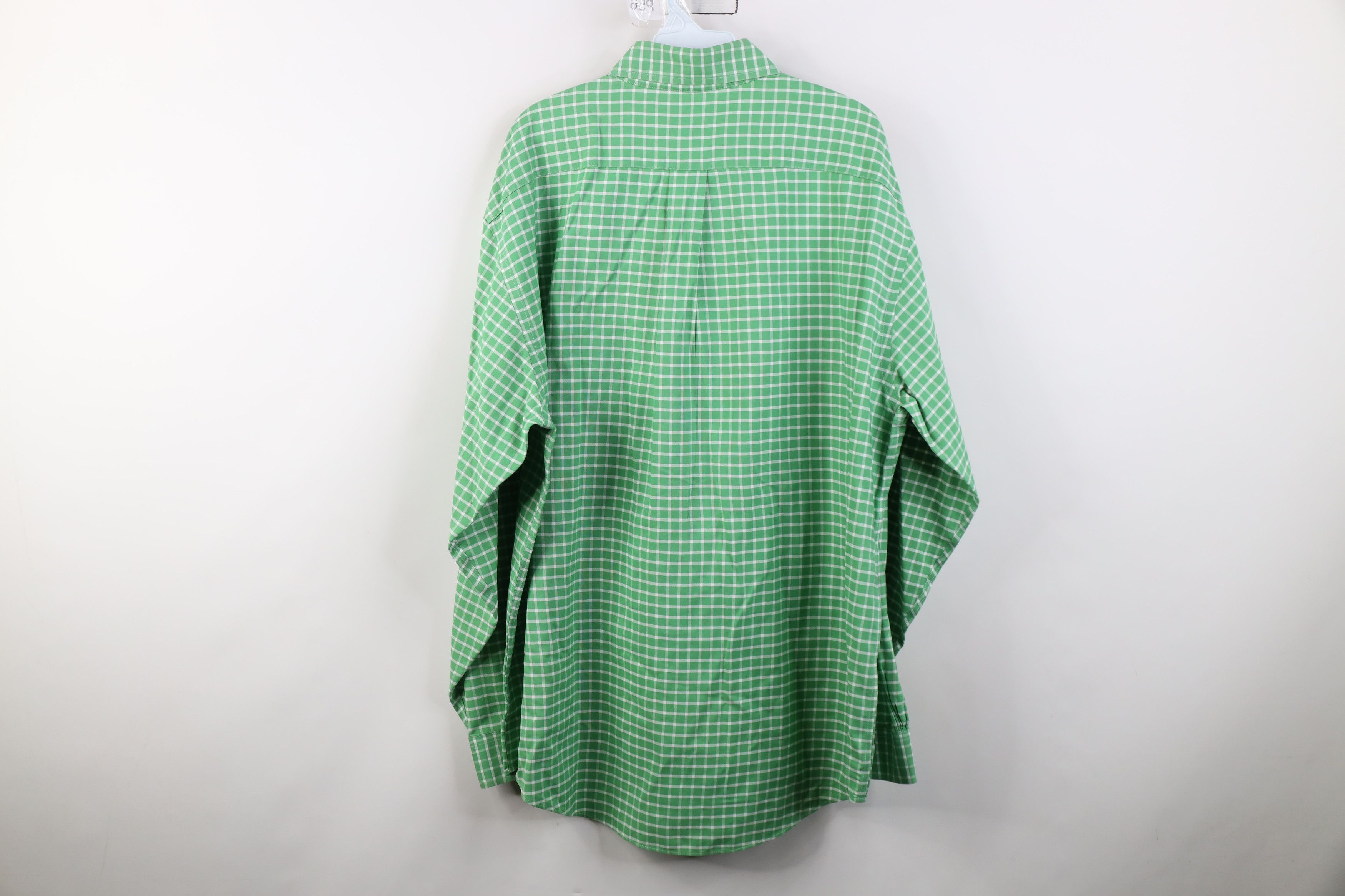 Brooks Brothers Vintage Brooks Brothers Cotton Button Down Shirt Green Plaid Size US L / EU 52-54 / 3 - 11 Thumbnail
