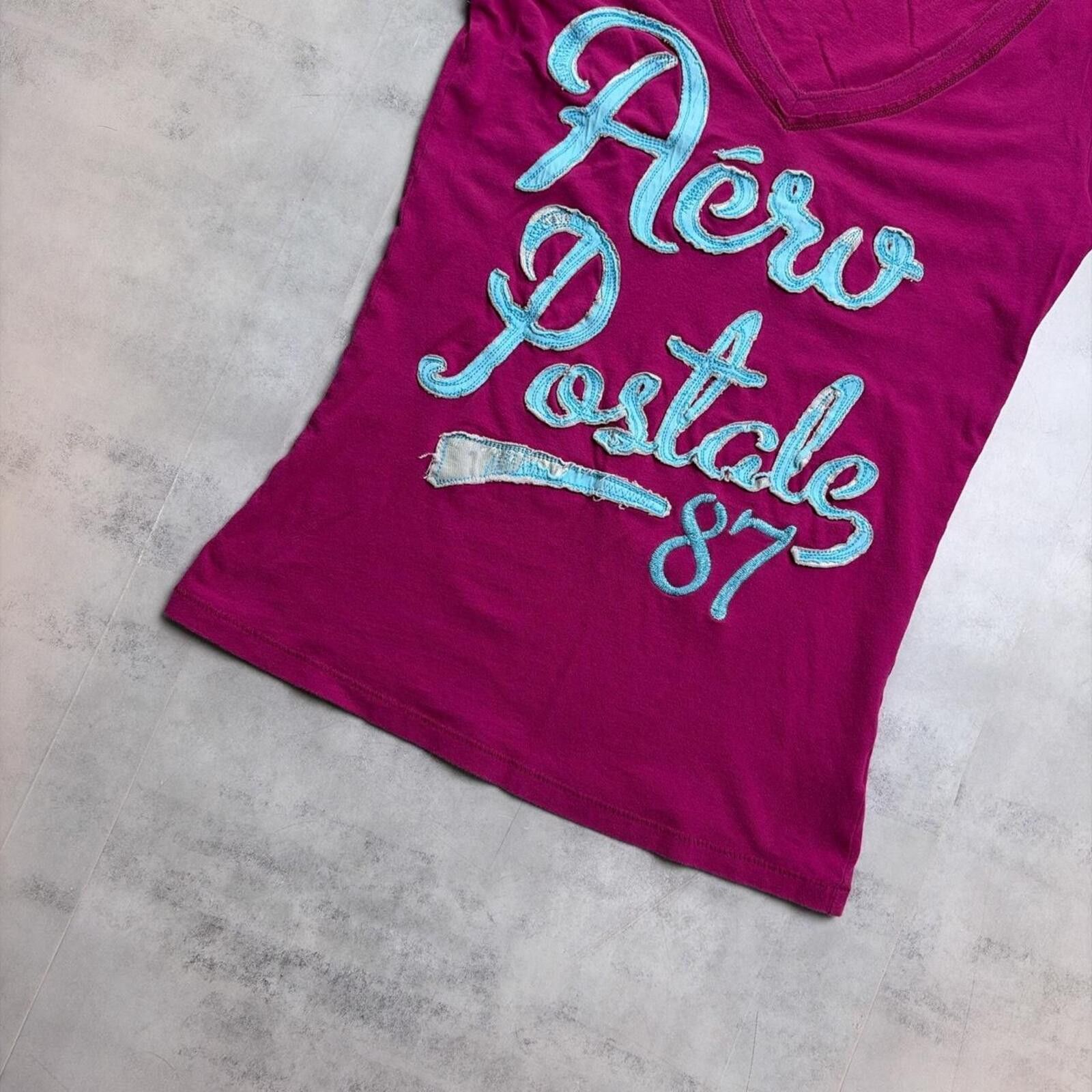 Aeropostale Y2K Pink Aeropostale Surf Grunge T-Shirt Size US M / EU 48-50 / 2 - 4 Thumbnail