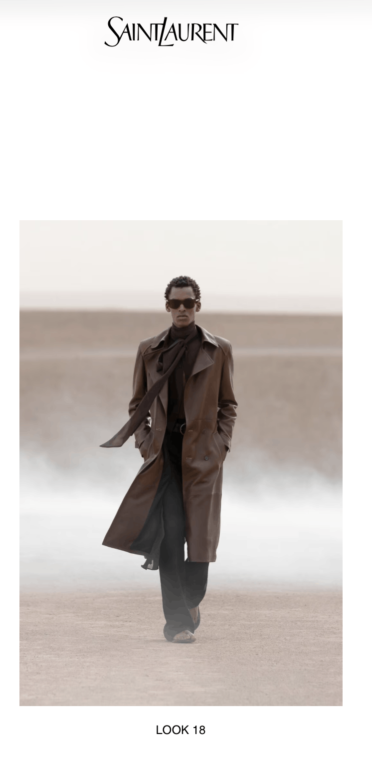 Saint Laurent Paris Saint Laurent Spring/Summer 2023 Runway Lamb Leather Coat Size US XS / EU 42 / 0 - 12 Thumbnail
