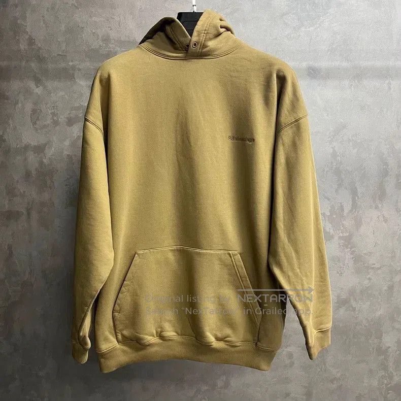 Balenciaga Balenciaga Beige Hooded Sweatshirt. Size US L / EU 52-54 / 3 - 1 Thumbnail