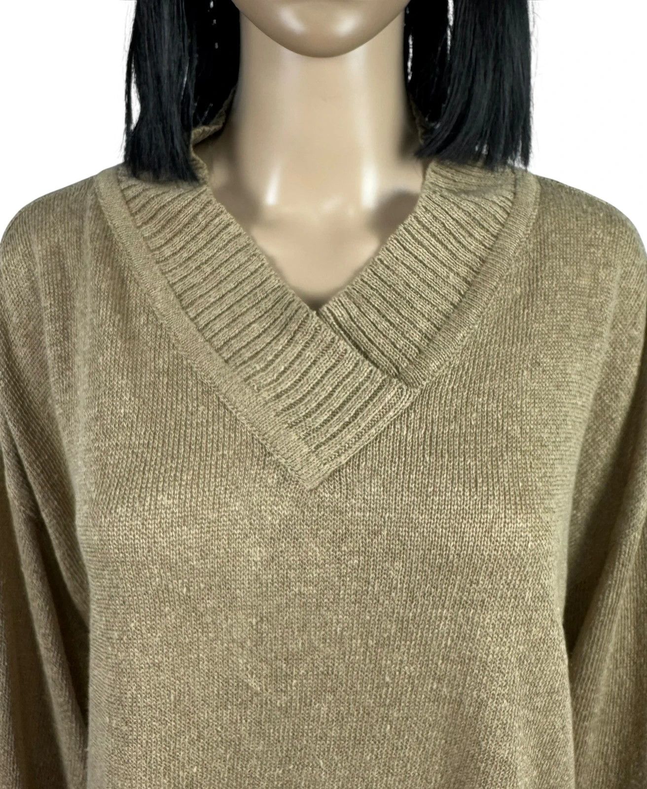 Ivan Grundahl Ivan Grundahl Linen Knit V-Neck Jumper size L Size L / US 10 / IT 46 - 3 Thumbnail